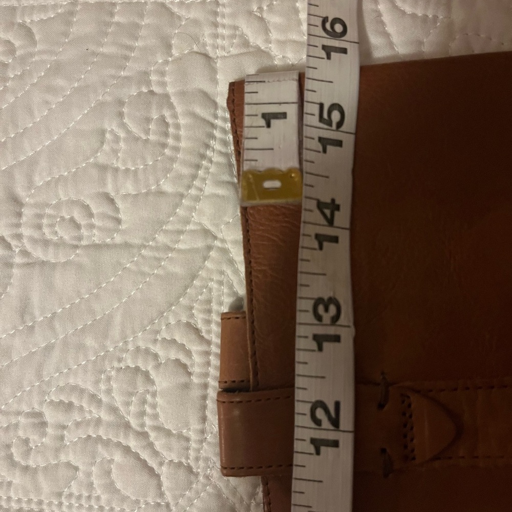 Boemos Italian Leather Tan Tall Riding- Style Boots, made in Italy, Euro Size 37 - Picture 8 of 8